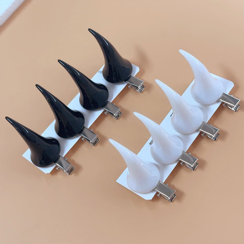 Wholesale Devil Horn Hairpin Top Head Pressing Hair Top Clip Hair